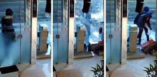 Bandidos quebraram vitrine de loja, mas só levaram caixas vazias de iPhones: confira vídeo