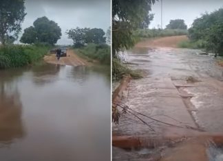 Desabamento de pontes deixou agricultores e indígenas isolados; cidade decretou estado de calamidade