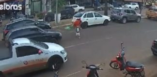 Uma mulher e duas crianças foram atingidas por um veículo em uma avenida em Mato Grosso; veja o vídeo