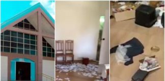 Uma igreja católica foi invadida e itens sagrados foram lançados ao chão em MT