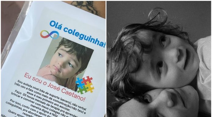 Mãe redige uma mensagem para informar os pais sobre o autismo no dia inaugural de aula do filho em Cuiabá: “podem colaborar nessa jornada”