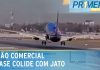 Avião comercial quase colidiu com jato em Chicago (EUA)