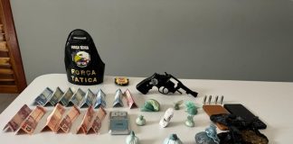 Força Tática Prende Três Facionados com Drogas e Arma de Fogo em Matupá