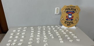 Polícia Civil apreende mais de 700 pinos de cocaína em Tapurah