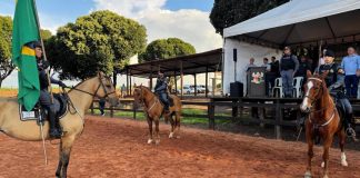 PM Realiza Passagem de Comando do 1º Esquadrão Independente de Policiamento Montado em Nova Mutum