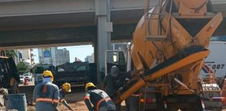 Obras do BRT na Avenida do CPA são retomadas pelo Consórcio