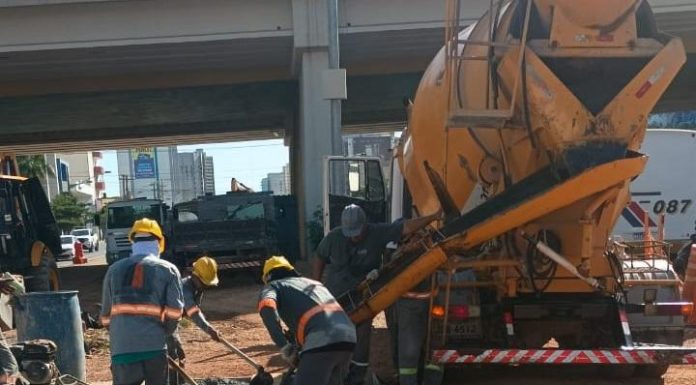 Obras do BRT na Avenida do CPA são retomadas pelo Consórcio