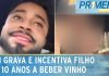 Pai registra e encoraja seu filho de 10 anos a consumir bebidas alcoólicas; confira