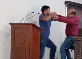 Vereadores se envolvem em uma briga durante uma sessão em Mato Grosso, e as imagens da luta se tornam virais; assista ao vídeo