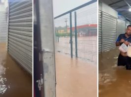 Intensa chuva inunda o Shopping Popular, resultando em mais perdas financeiras: ‘naquela ocasião foi o incêndio, agora é a água’