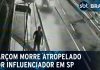 Um influenciador colide e causa a morte de um garçom na Grande São Paulo; confira o vídeo do momento