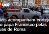 Cerimônia fúnebre do papa Francisco: uma grande multidão de devotos acompanha o cortejo do pontífice