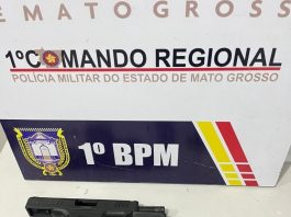 Homem armado com uma pistola e carregadores é detido enquanto “passeia” por quitinetes em Cuiabá