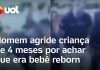 Um vídeo mostra a detenção de um indivíduo que agrediu uma criança, acreditando que ela era um bebê reborn; confira vídeo