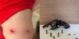 Suspeito entra na residência da ex-companheira, dispara cinco vezes e atinge a mulher na barriga