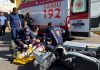 Gestante de seis meses sofre fratura em acidente com moto e dois carros em Sorriso