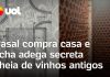 Casal adquire residência em São Paulo e descobre uma adega oculta repleta de vinhos vintage; confira
