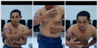 Criminoso detido por assalto a banco afirma ter sido maltratado por agentes: ‘me agrediram e me afogaram’; assista ao vídeo