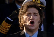 Milei é retirado de carreata após ser atacado com pedras e garrafas