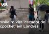‘Caçador de ladrões de bolsa’: um brasileiro registra tentativas de furto nas ruas de Londres