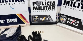 Polícia Militar prende homem faccionado com arma de fogo em cidade de MT