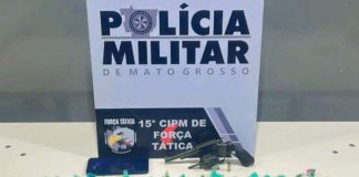 adolescente é preso com arma de fogo e 100 porções de pasta base