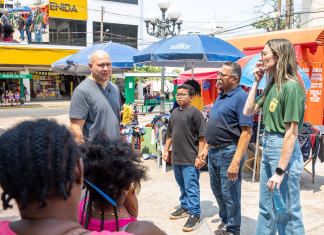 Prefeito e secretária de Ordem Pública fiscalizam desocupação de calçadas no centro de Cuiabá