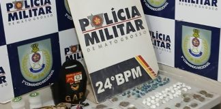 PM apreende 105 porções de entorpecentes e prende homem suspeito por tráfico de drogas