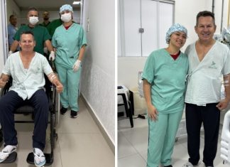 Governador Mauro Mendes aparece em imagens após queda e fratura de costelas