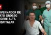 Governador de MT, Mauro Mendes sofre queda de 3 metros durante vistoria a obras e é hospitalizado