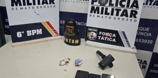 Trio é preso pela Polícia Militar após denúncia de tentativa de homicídio em cidade de MT