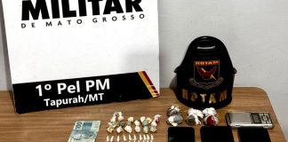 Rotam apreende três adolescentes com mais de 100 porções de drogas em cidade de MT