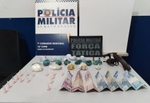 Força Tática prende faccionado com drogas e arma de fogo em cidade de MT