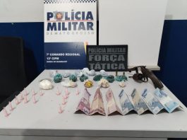 Força Tática prende faccionado com drogas e arma de fogo em cidade de MT