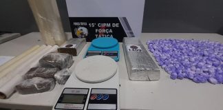 Polícia Militar conduz quatro suspeitos por tráfico de drogas em Várzea Grande