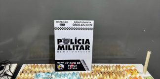 Força Tática prende dois homens por tráfico de drogas, apreende supermaconha e R$ 4,5 mil em dinheiro