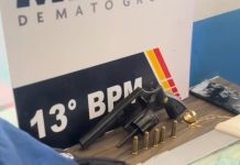 Polícia Militar frustra tentativa de roubo e apreende menores com arma de fogo e facão
