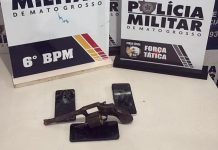 Polícia Militar apreende arma e prende três homens por tentativa de homicídio em Cáceres