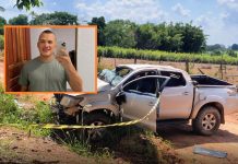 Motorista capota caminhonete, passageiro de 30 anos é arremessado do veículo e morre