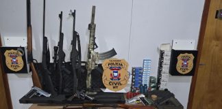 Polícia Civil apreende arsenal durante cumprimento de buscas em Itanhangá