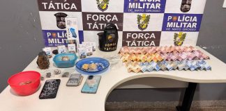 Força Tática prende suspeitos por tráfico de drogas e diversas passagens criminais