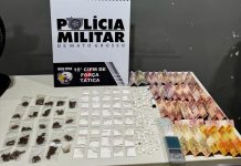 Força Tática prende dois faccionados por tráfico de drogas e apreende 91 porções de entorpecentes