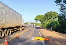 Trabalhador morre atropelado por carreta na Rodovia dos Imigrantes em Cuiabá