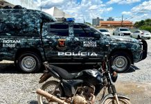 Rotam recupera motocicleta e duas armas de fogo furtadas de empresa de segurança