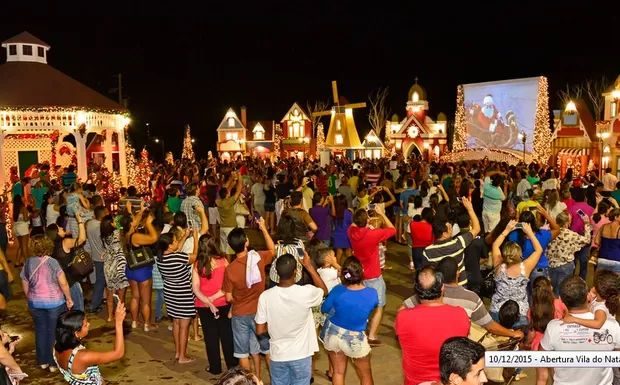 Parque Tia Nair recebe evento natalino com chegada do Papai Noel