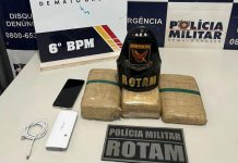 Rotam prende homem faccionado com três tabletes de maconha em cidade de MT