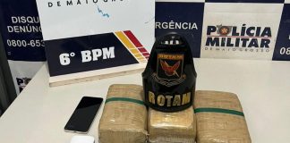 Rotam prende homem faccionado com três tabletes de maconha em cidade de MT