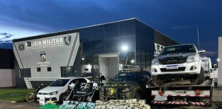 Forças de segurança apreendem 376 quilos de drogas e quatro armas de fogo; prejuízo ao crime de R$ 5 milhões