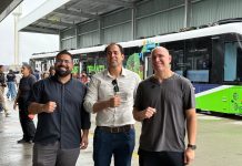 Novo modelo de transporte sugerido para a capital: Prefeito de Cuiabá participa da inauguração do BUD no Paraná