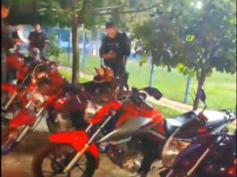 Polícia Militar frustra rolezinho em Rondonópolis e apreende 30 motocicletas irregulares